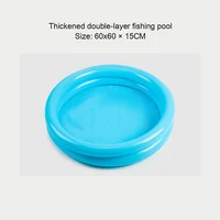 Piscine gonflable d'été pour bébé 60cm, pataugeoire extérieure portable pour enfants, piscine ronde pour bébé, salle de bain pour enfants, jouets d'anneau de natation 6