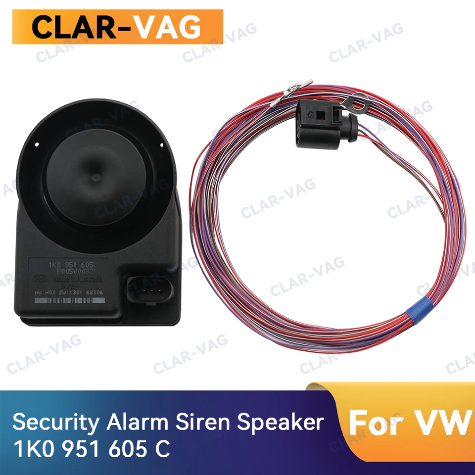 AutoElectronicAlarmHornAntiTheftCarAlarmsSpeaker1K0951605C