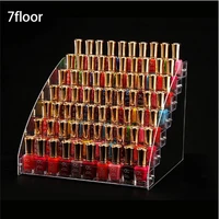 Acrylic Nail Art Multi-Layer Nail Polish Adhesive Display Rack, Transparent Storage Box, Cosmetic Function Tool Shelf 1