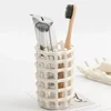 Creative Ceramic Toothbrush Holder ,Nordic Korean Style Toothbrush Toothpaste Storage Racks,Home Bathroom Accessories Decor 2