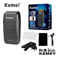 Kemei KM-1102 Rechargeable Wireless Men's Shaver Double Blade Reciprocating Blade Professional Shaver 1