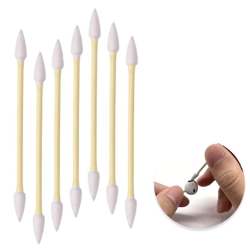 Pointed Tip Cotton Swabs Precision Tip Cotton Swabs Pet swabs Bamboo Sticks and Double Pointed for Outdoor Makeup Care