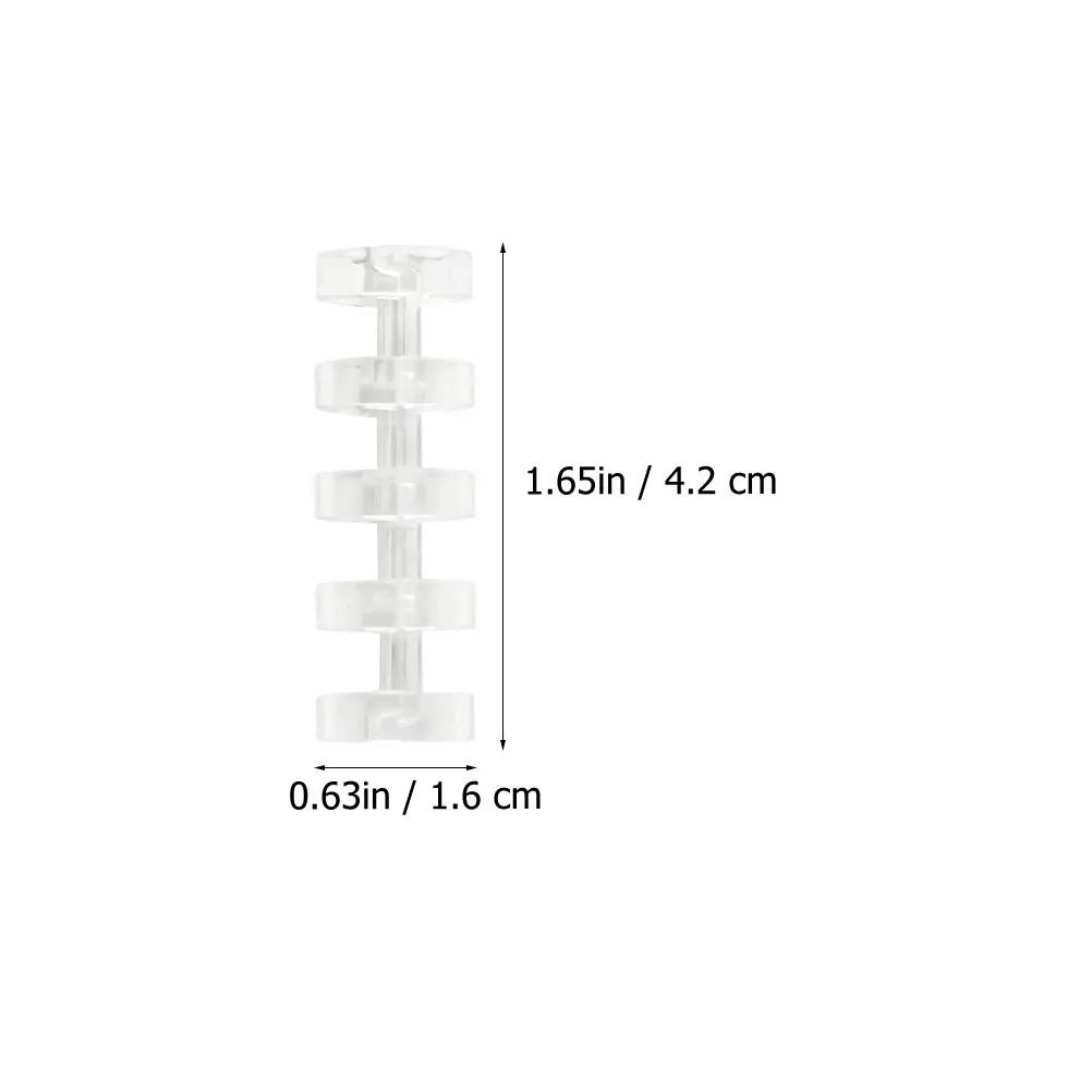 10개입 광택 플라스틱 루즈리프 바인더 세트, 오래가는 분할형 바인더 (스크랩북, 북, 저널, 창의적인 문구류용)