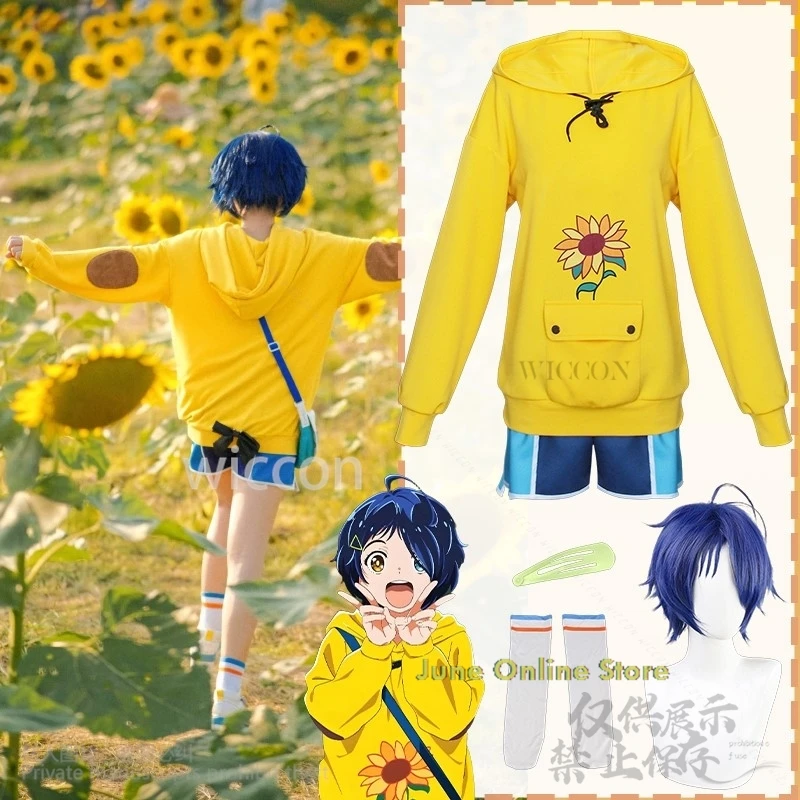 Yellow Sunflower Hoodie Ai Ohto Hoodie Wonderwoman Costume For