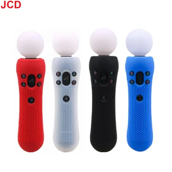 JCD PS VR 무브 스킨, S PSVR 컨트롤러용 실리콘 고무 미끄럼 방지 프로텍터 케이스, PS4 VR 모션 콘솔용