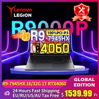 Lenovo Legion R9000P E-sports Gaming Laptop AMD R9 7945HX 32G 1T RTX4060 100%sRGB 500nits 2.5K 240Hz 16inch Game Notebook PC 1