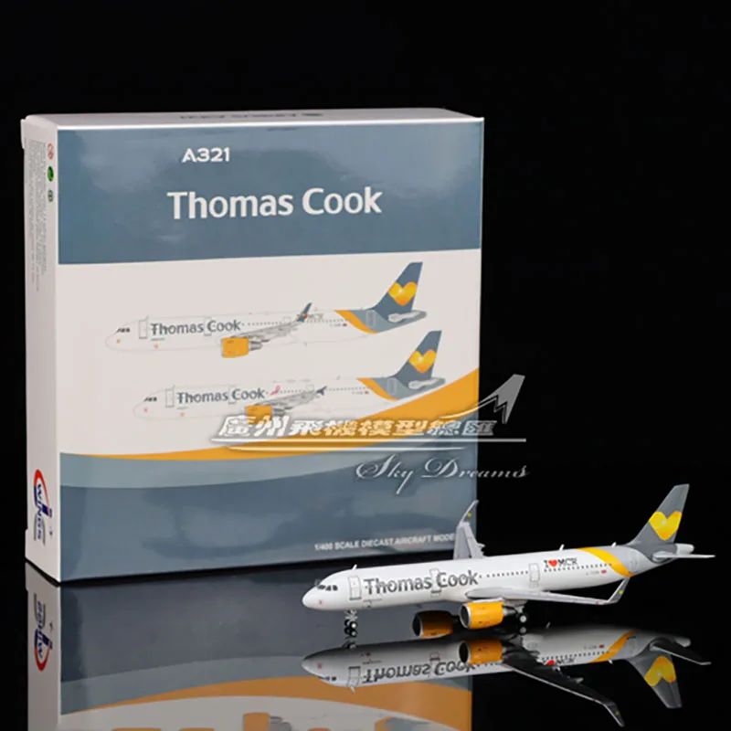

JCWINGS Die Cast 1:400 Scale XX4431 Airlines A321 G-TCDM Domestic Alloy Aircraft Model Airplane Collection Toy Gift