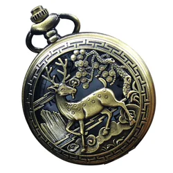 Flip Pocket Watch Small Vintage Men's Portable for Women Decorative Metal Watches