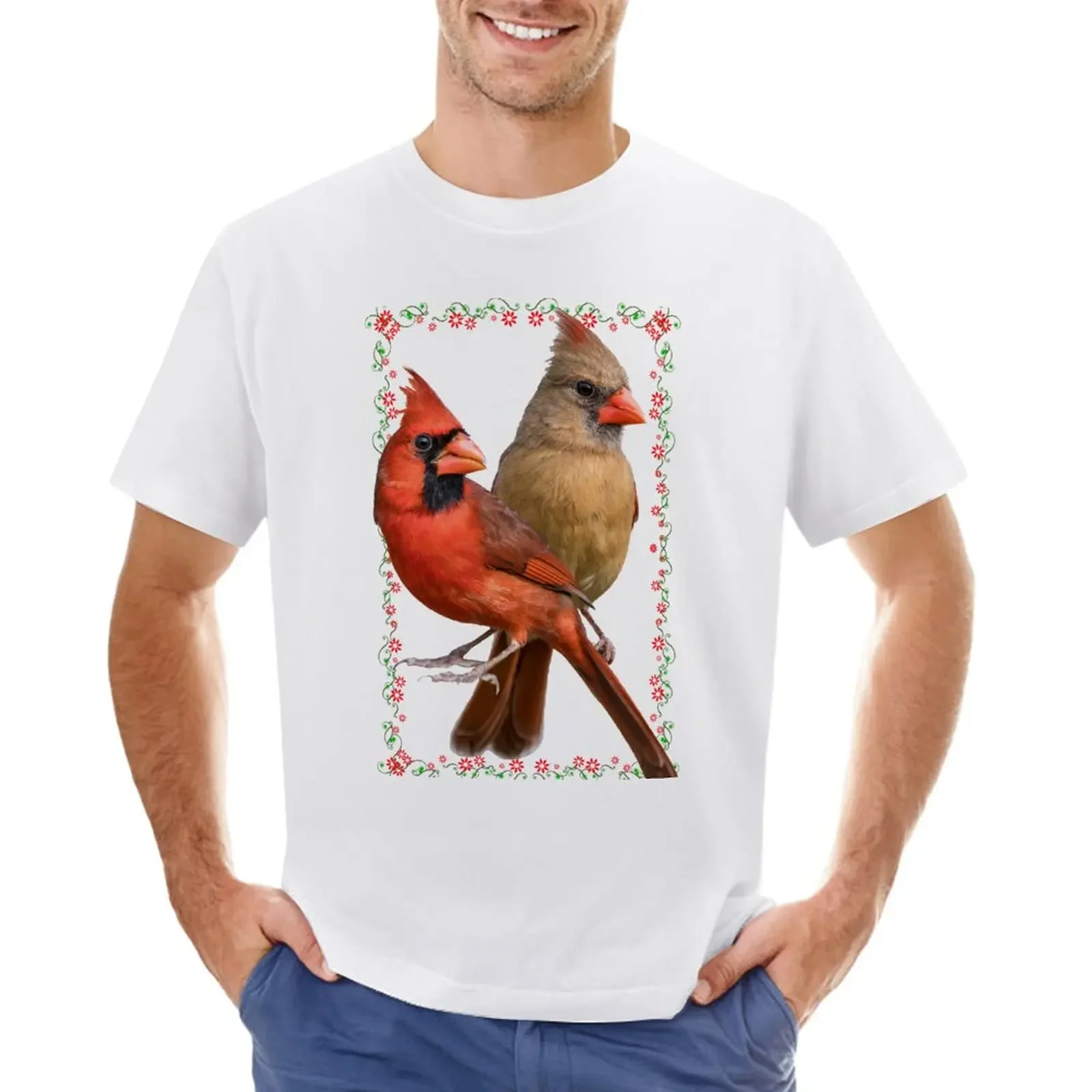 

Mr. and Mrs. Northern Cardinal T-Shirt summer top plus size tops shirts graphic tees mens t shirt