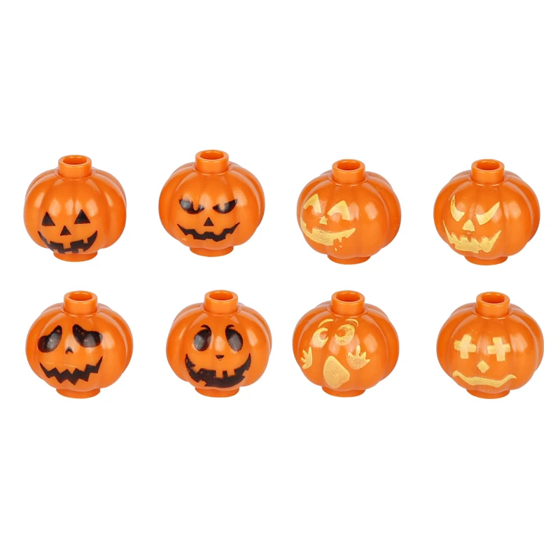Medieval Military Building Blocks City Halloween MOC Bricks Pumpkin Building Blocks Street View Piano Tombstone Skeleton Ghost Bat Snake Accessories Bricks Toy