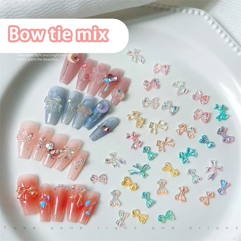 3D Aurora Cute Bear Nail Charms Multi-Shapes Mixed Resin AB Bear Acrylic  Nail Art Decorations DIY for Manicure Accessories - AliExpress