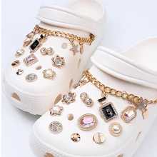 

18PCS Rhinestone Pearl Metal Shoes Buckle Women Elegant Bridal Shoe Clips Fashion Shoes Decor Accessories DIY Slipper Decor