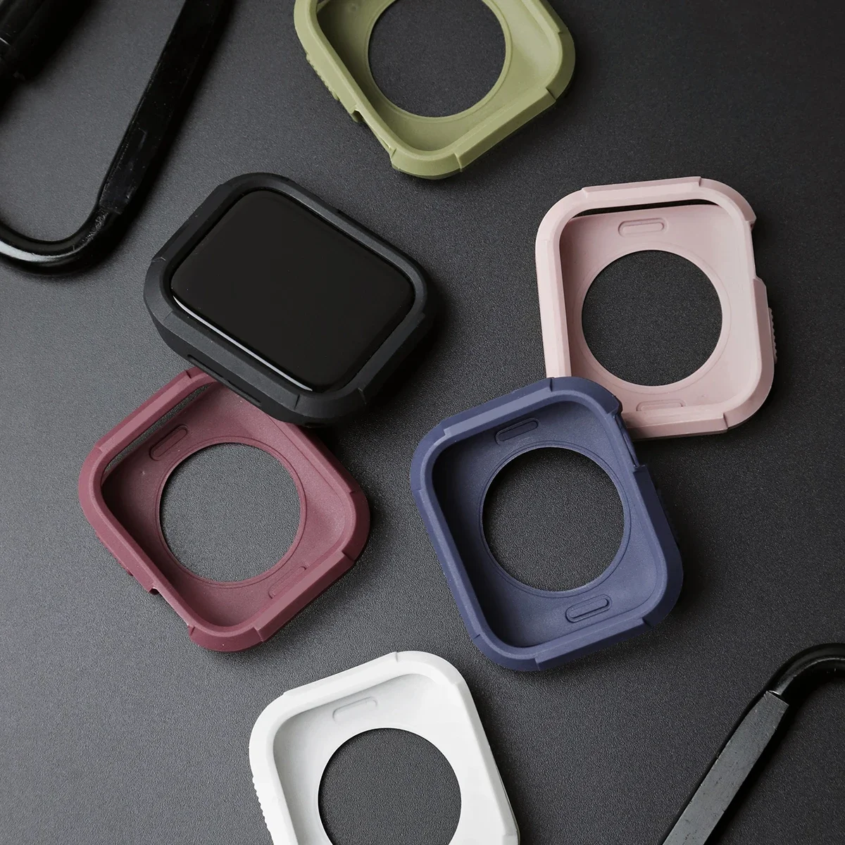  ġ ߰ Ƹ  ȣ ̽, TPU ̽ Ŀ, ̿ġ ø 8, 7, 6, 5, 4 ׼, 45mm, 44mm, 41mm, 40mm