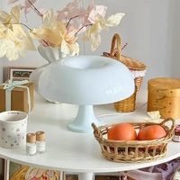 Mushroom Table Lamp for Living Room Interior Beside Lighting Home Decor Retro Glass Desktop Lamps LED Tricolor Vanity Lighting 1