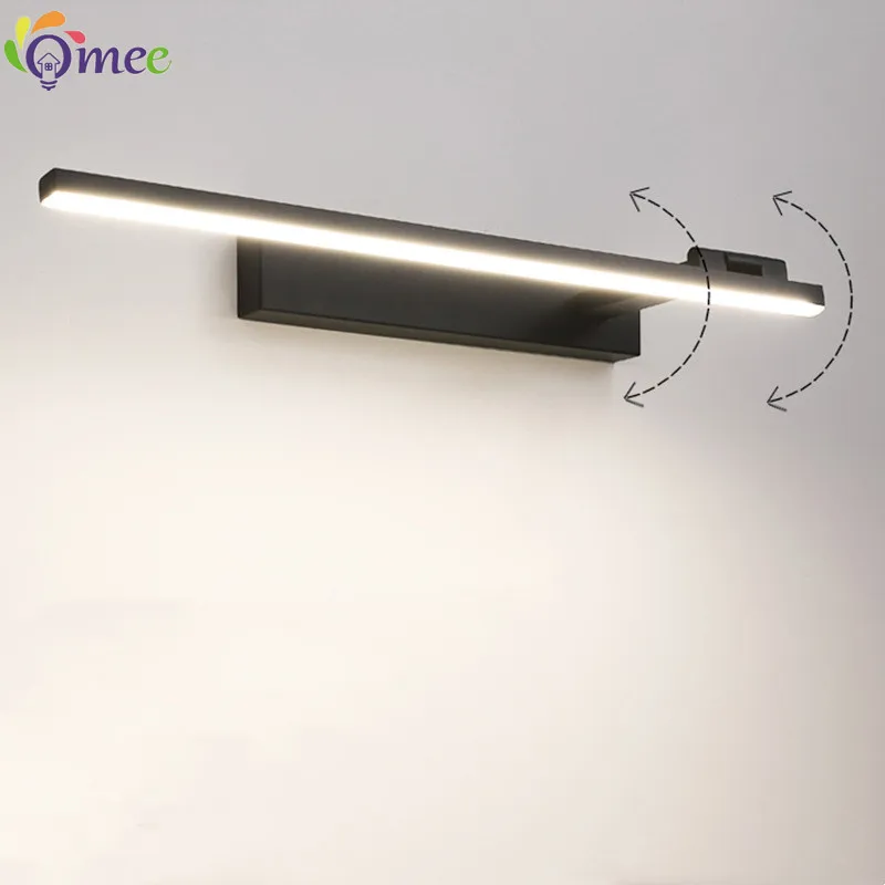 L40cm L60cm L80cm LED Wall Lamp Bathroom Mirror Light Waterproof Modern Acrylic Wall Lamp Deco Bathroom Vanity Lights AC85-265V