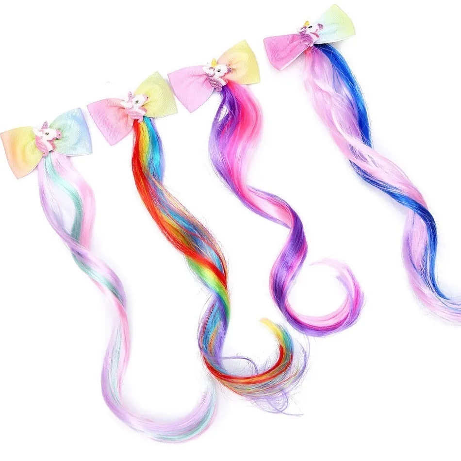 

Kids Barrettes Children Party Cloth Hairpin Braid Baby Halloween Bowknot Hair Bow Clip Girls Candy Color Fancy Hair Accessories