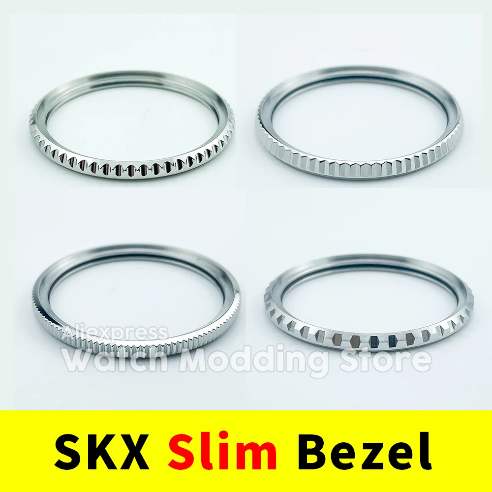 슬림 SKX 단방향 베젤 업그레이드: 얇은 316L 스테인리스 스틸로 SKX007 시계를 120회 클릭으로 향상 - AliExpress