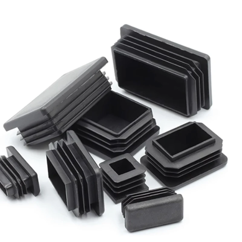 15x15mm-50x100mm Blanking End Caps Furniture Leg Tube Pipe Insert Plugs Rectangle/Square Dust Stopper pipe end cap