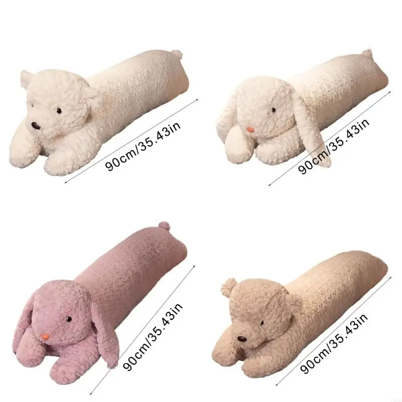 Stuffed Animal Rabbit Sleeping Cushion Decorative Pillow Chair Back Cushion For Home and Travel Napping Pillow 6