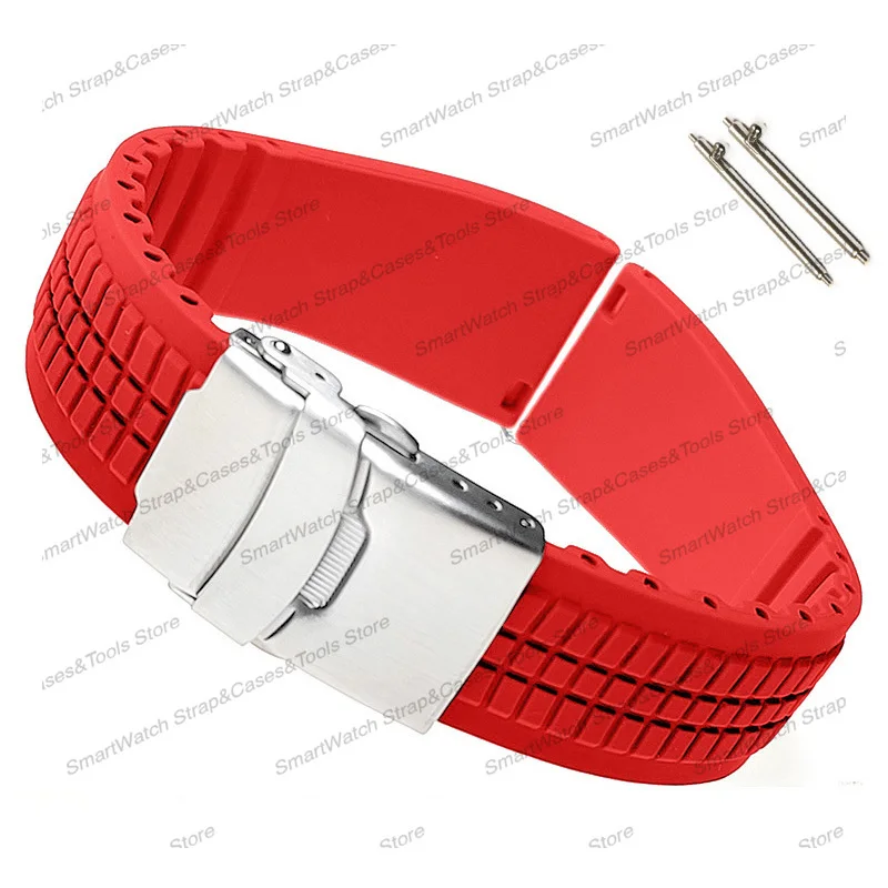 Universal Quick Release Soft Silicone Watch Strap - Adjustable Waterproof Band