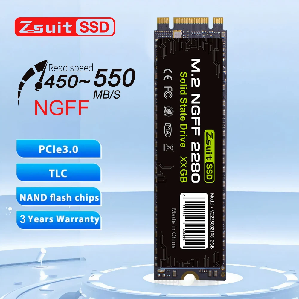 Жесткий диск Zsuit SSD SATA M2 128 ГБ 256 ГБ 512 ГБ ТБ твердотельный накопитель 500 Гб 1 ТБ M.2 NGFF 2280 внутренний жесткий диск HDD для настольного ноутбука