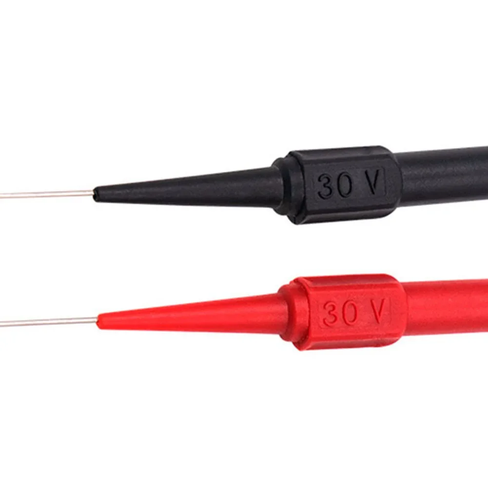 100PCS 30V Diagnostic Tools Multimeter Test Lead Extention Back Piercing Needle Tip Probes Car Automotive Test Probe Kit 0.7mm
