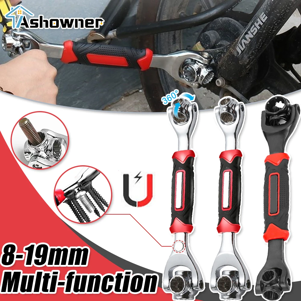 thumbnail image 2 of 2-in-1 Drill Chuck Key Wrench Black Ratchet Dual-use Wrench Spanner Electric Drills And Power Tools I.76727750 2 of 14