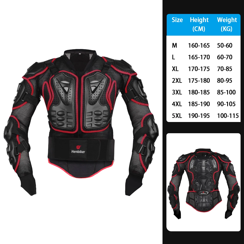 Men's Anti-Fall Wear-Resistant Motorcycle Body Armor Jacket