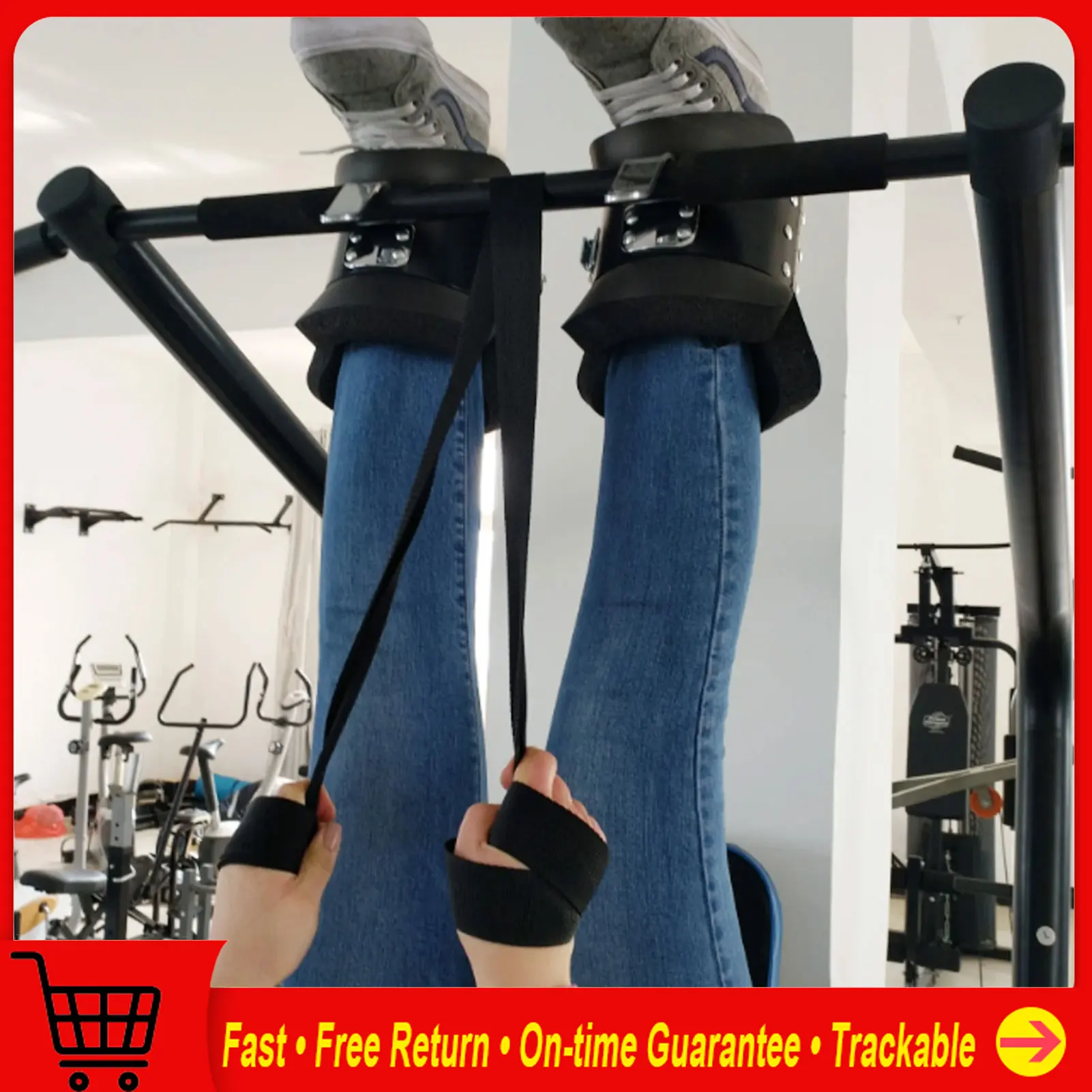 Paar hangende pull-up laarzen Anti-inversie hang-up laarzen voor thuisgymnastiek Fitness nek rugpijn verlichting ondersteboven schoenen