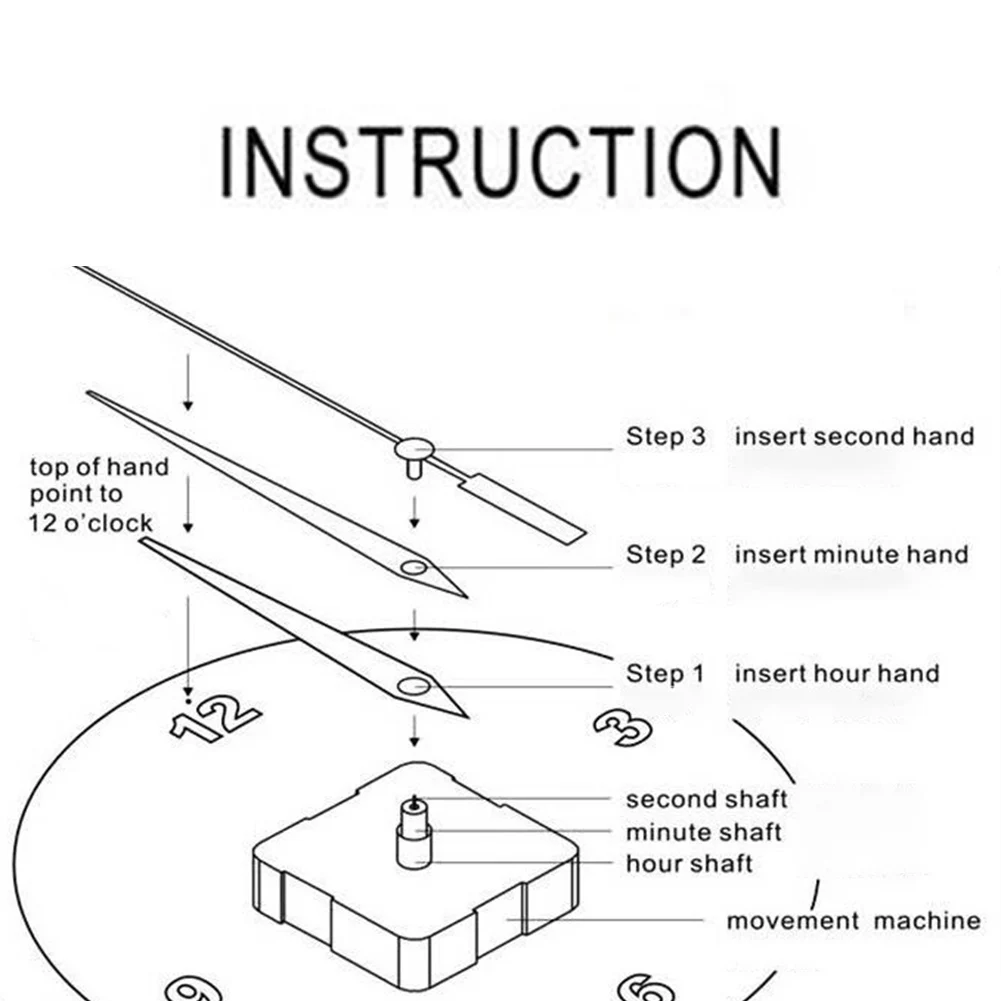 

DIY Quartz Wall Clocks Battery Operated Electric Box Wall Clocks Seconds Hand Environmentally Friendly Service Life
