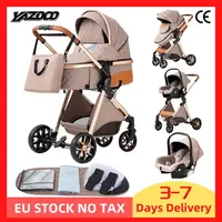Poussette bébé 3 en 1, poussette à quatre roues, voiture bébé 2 en 1, poussettes légères, poussettes multifonctions, landau, poussette 1