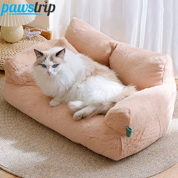 Luxury Cat Bed Sofa Winter Warm Cat Nest Pet Bed for Small Medium Dogs Cats Comfortable Plush Puppy Bed Pet Supplies 2