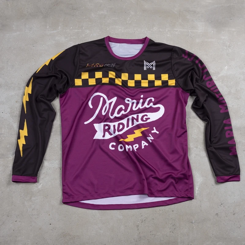 thumbnail image 1 of Camiseta de manga larga para motocross del equipo de carreras todoterreno Maria EX, ropa de ciclismo de montaña para descenso y BMX, 1 of 4