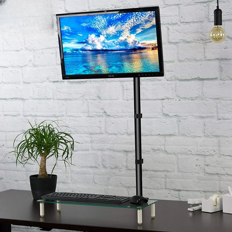 Suporte Ajustável do Monitor do Braço Longo Display do Computador Altura de Extensão Riser Desktop Vesa Stand 15632 - Imagem 3