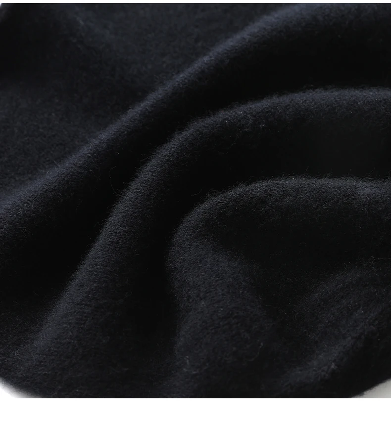 2025 Winter Unisex 100 % Kaschmir Hüte Outdoor Casual Warm Halten Einfarbig Kaschmir Gestrickte Beanie Hut Frauen/Männer Hedging caps – Detail 31