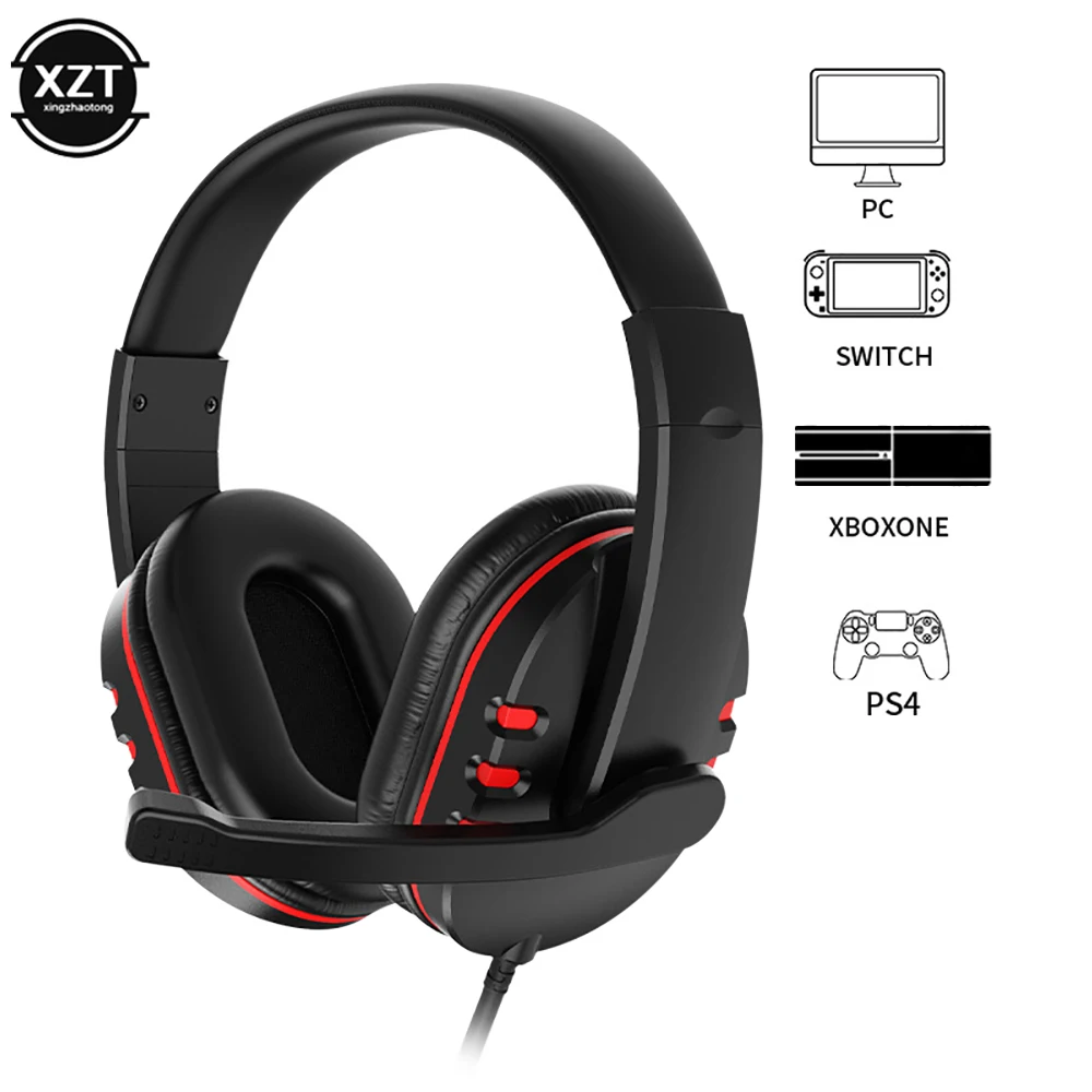 Casque de jeu filaire avec microphone, casque gamer, PC, ordinateur  portable, PS4, PS5, Play Station 4