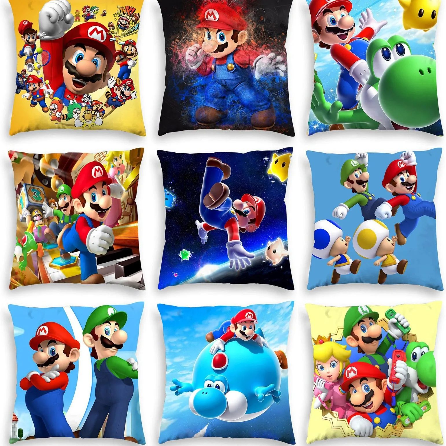 

Лидер продаж, наволочка для дивана в стиле Super Mario, мультяшная наволочка в виде милого Марио, Автомобильная подушка для гостиной, плюшевая подушка из персиковой кожи от производителя, оптовая продажа