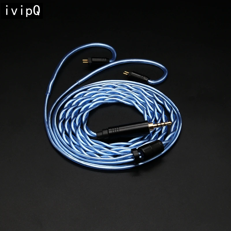 

ivipQ 517 OCC Silver Plating HiFi EarphoneCable，With3.5/4.4mm MMCX/QDC/0.78 2Pin For HOLA KATO Winter LAN Cadenza Aria A5000