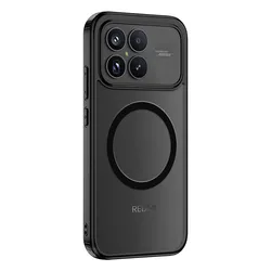 Funda para teléfono magnética, a prueba de golpes, mate y translúcida con protección de bolsa de aire