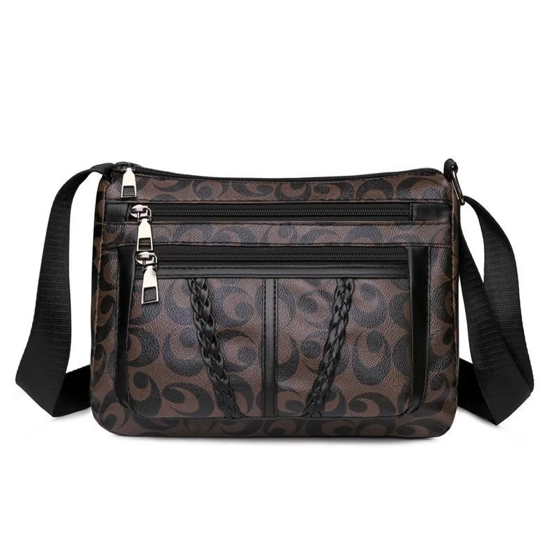 Stylish Women's Crossbody Bag - Spacious Multi-Layered Design with Adjustable Comfort Straps