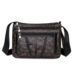 Stylish Women's Crossbody Bag - Spacious Multi - Layered Design with Adjustable Comfort Straps (Brown)