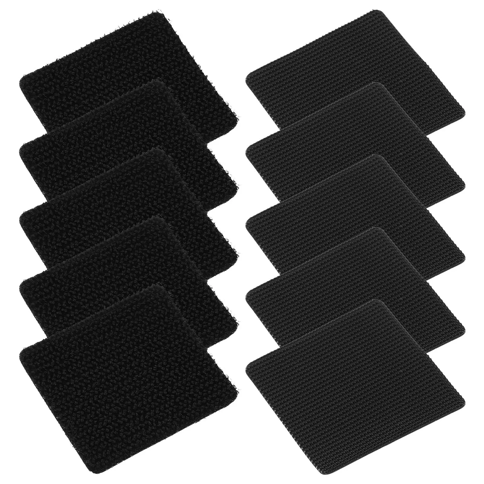 10세트 자동차 매트 고정 스티커 접착 훅 루프 테이프 내열 방수 자동차 카펫 그리퍼 훅 테이프 (자동차 내부용)