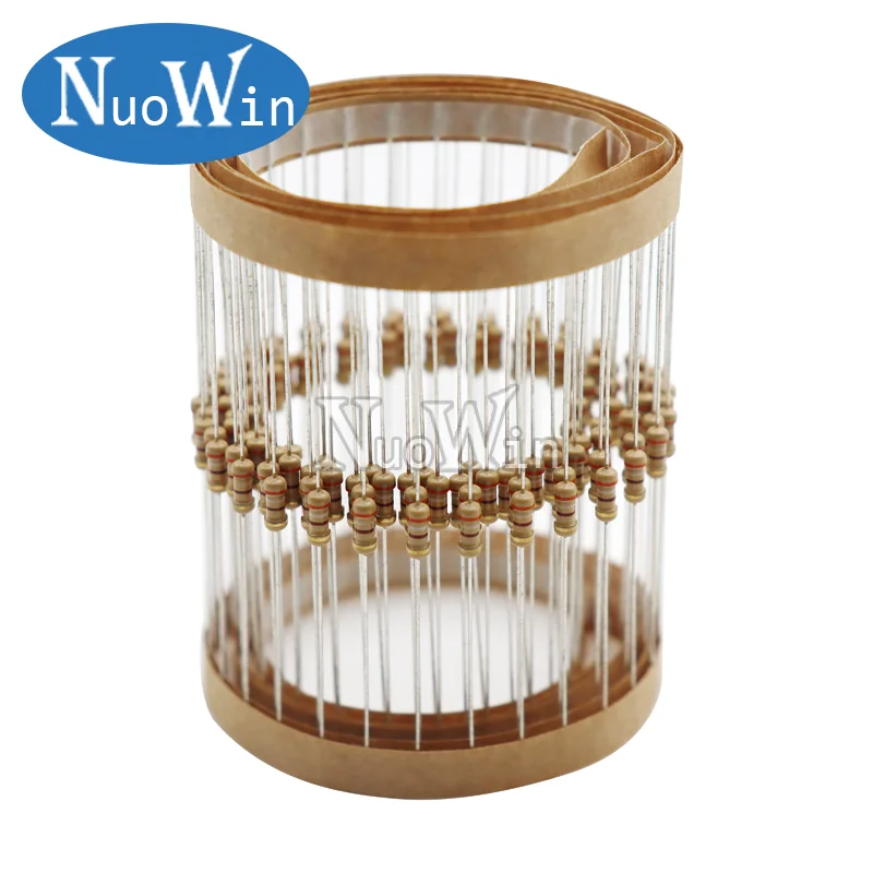 1/4W Carbon Film Resistor 100pcs/lot 5% 1R-10M 0R 10R 22R 47R 100R 220R 470R 1K 3.3K 10K 47K 100K 220K 47 100 150 ohm 0.25W carbon film resistor