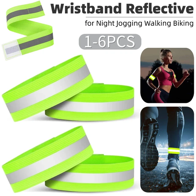 Bandes Réfléchissantes Élastique Brassard Bracelet Cheville Sangles De  Jambe Sécurité Bande Réfléchissante Sangles Pour La Course De Nuit De  Marche - Matériau Réfléchissant - AliExpress