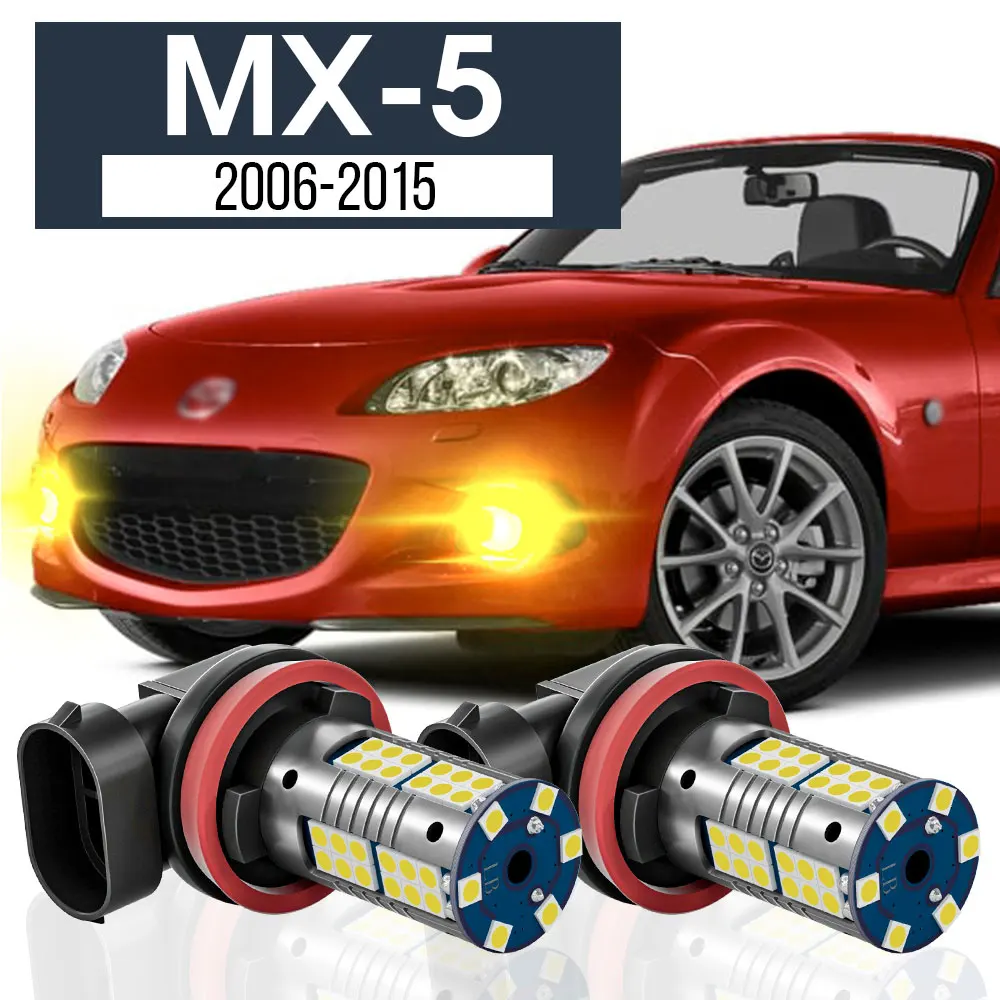 

2pcs LED Fog Light Lamp Blub Canbus Accessories For Mazda MX-5 MX 5 MX5 NC 2006 2007 2008 2009 2010 2011 2012 2013 2014 2015
