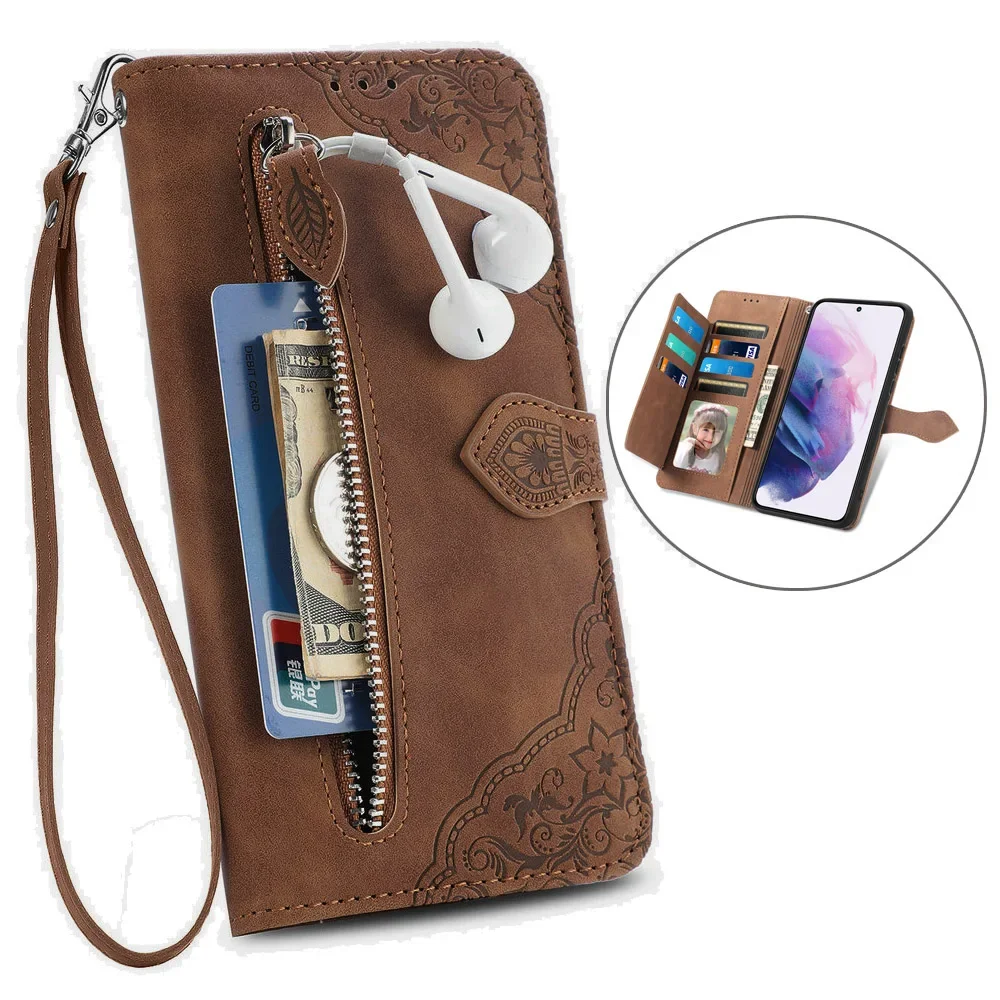 Cover per Honor Magic 5 Lite 5G, Custodia Portafoglio a Libro in Pelle Flip Cover con Porta Carte, Chiusura Magnetica [Disegni di Mandala] Case