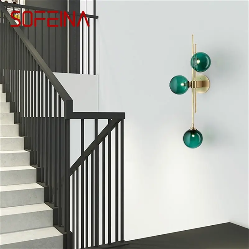 

SOFEINA Modern Simple Wall Light Creative LED Sconce Lamp Fixtures for Home Corridor Bedroom Decorative