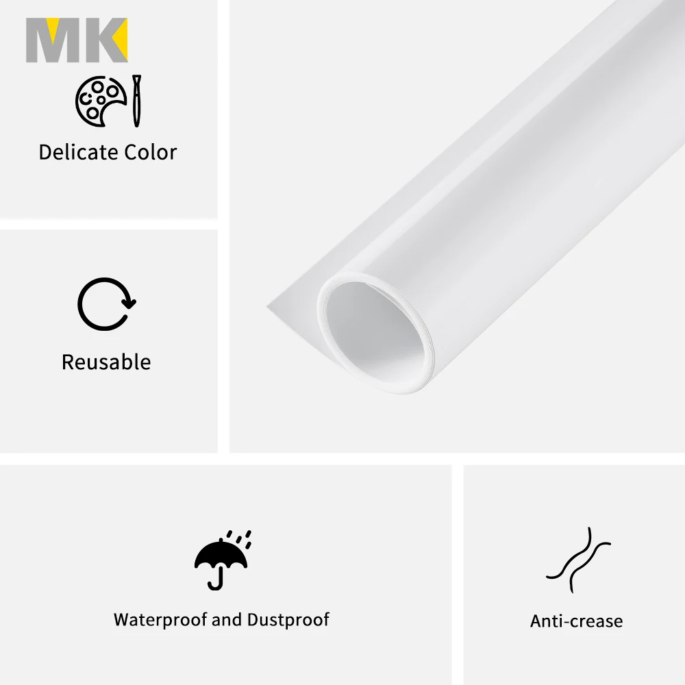 Selens 100*200cm 솔리드 컬러 서리로 덥은 PVC 배경 보드 사진 스튜디오 배경 배경 방수 주름 방지 플레이트