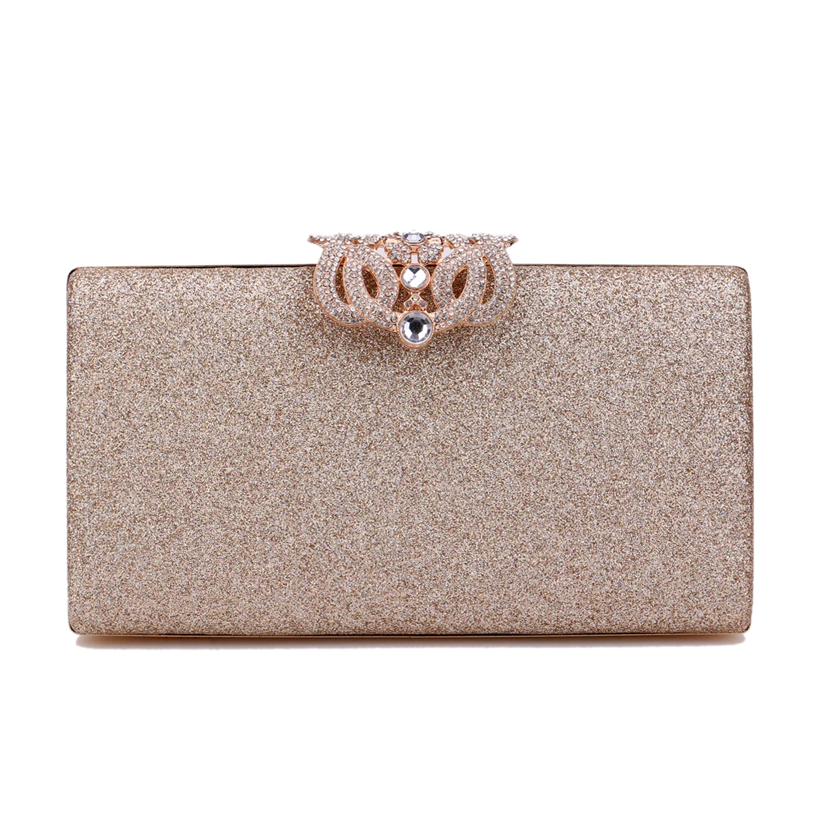 Sequined Evening Clutch Bag with Rhinestones for Women