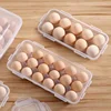 Egg Storage Box Transparent 18/10/8/4/3 Grid Eggs Container Refrigerator Eggs Fresh Keeping Box Outdoor Camping Egg Protector 4